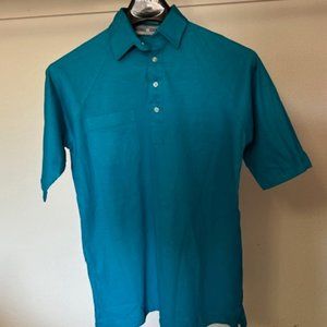 NEW VINTAGE Private Club Men's Short Sleeve Polo Shirt Size Small Royal Blue